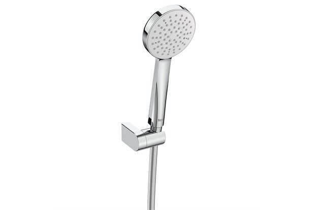 Kit Ducha Manual com Suporte E Flexível de Alimentação Stella Cromado